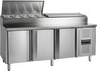 Roestvast Stalen Counter met Koelbak voor GN 1/3 Pannen - SS8300