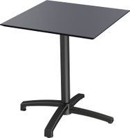 X Cross Tafelpoot Laag Zwart 74 cm - 11001 - hpl Tafelblad 70x70cm - VEBA 110031077
