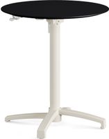 Feros 110151070 X Cross - In hoogte verstelbaar zand tafelonderstel + Zwart HPL Tafelblad Ø70 cm