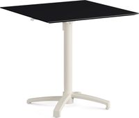 Feros 110151077 X Cross - In hoogte verstelbaar zand tafelonderstel + Zwart HPL Tafelblad 70x70 cm