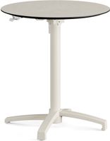 Feros 110151870 X Cross - In hoogte verstelbaar zand tafelonderstel + Sand stone HPL Tafelblad Ø70 cm