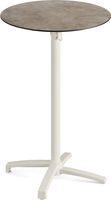 Feros 119091370 X Cross - Bartafel onderstel zand + Moonstone HPL Tafelblad Ø70 cm