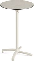 Feros 119091870 X Cross - Bartafel onderstel zand + Sand stone HPL Tafelblad Ø70 cm