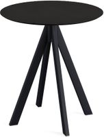 Essentials Infinity Terrastafel Zwart Frame + Zwart HPL 70 cm - 120011070