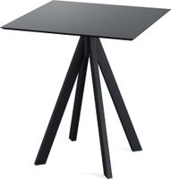 Infinity Terrastafel Zwart Frame + Zwart HPL 70x70 cm - Essentials 120011077