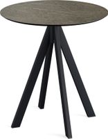 Infinity Terrastafel Zwart Frame + Midnight Marble HPL 70 cm - Essentials 120011670