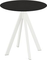 Essentials Infinity Terrastafel Wit Frame + Zwart HPL 70x70 cm - 120021070