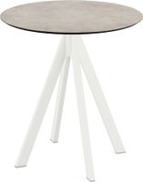 Infinity Terrastafel Wit Frame + Moonstone HPL 70 cm - Essentials 120021370