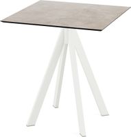 Infinity Terrastafel Wit Frame + Moonstone HPL 70x70 cm - Essentials 120021377