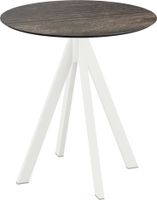 Infinity Terrastafel Wit Frame + Riverwashed Wood HPL 70 cm - Essentials 120021470