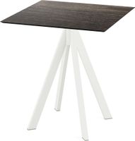 Infinity Terrastafel Wit Frame + Riverwashed Wood HPL 70x70 cm - Essentials 120021477