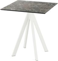 Infinity Terrastafel Wit Frame + Galaxy Marble HPL 70x70 cm - Essentials 120021577