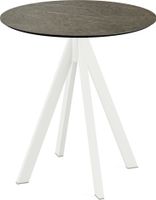 Infinity Terrastafel Wit Frame + Midnight Marble HPL 70 cm - Essentials 120021670