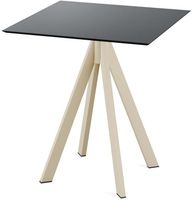 Infinity Terrastafel Zand Frame + Zwart HPL 70x70 cm - Essentials 120031077