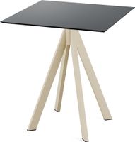 Infinity Terrastafel Zand Frame + Zwart HPL 70x70 cm - Essentials 120031077