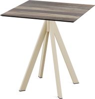 Infinity Terrastafel Zand Frame + Tropical Wood HPL 70x70 cm - Essentials 120031277