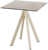 Infinity Terrastafel Zand Frame + Moonstone HPL 70x70 cm - Essentials 120031377