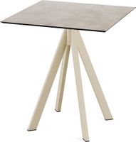 Infinity Terrastafel Zand Frame + Moonstone HPL 70x70 cm - Essentials 120031377