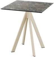 Infinity Terrastafel Zand Frame + Galaxy Marble HPL 70x70 cm - Essentials 120031577