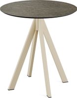 Infinity Terrastafel Zand Frame + Midnight Marble HPL 70 cm - Essentials 120031670
