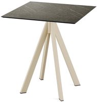Infinity Terrastafel Zand Frame + Midnight Marble HPL 70x70 cm - Essentials 120031677