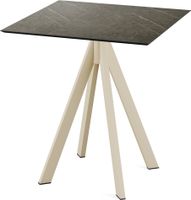 Infinity Terrastafel Zand Frame + Midnight Marble HPL 70x70 cm - Essentials 120031677
