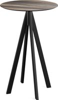 Infinity Statafel Zwart Frame + Tropical Wood HPL 70 cm - Essentials 120041270