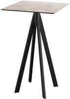 Infinity Statafel Zwart Frame + Moonstone HPL 70x70 cm - Essentials 120041377