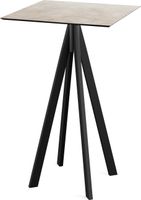 Infinity Statafel Zwart Frame + Moonstone HPL 70x70 cm - Essentials 120041377