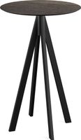 Infinity Statafel Zwart Frame + Riverwashed Wood HPL 70 cm - Essentials 120041470