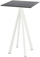 Infinity Statafel Wit Frame + Zwart HPL 70x70 cm - Essentials 120051077