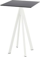 Infinity Statafel Wit Frame + Zwart HPL 70x70 cm - Essentials 120051077