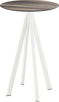 Infinity Statafel Wit Frame + Tropical Wood HPL 70 cm - Essentials 120051270