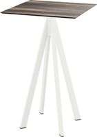 Infinity Statafel Wit Frame + Tropical Wood HPL 70x70 cm - Essentials 120051277