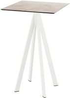 Infinity Statafel Wit Frame + Moonstone HPL 70x70 cm - Essentials 120051377