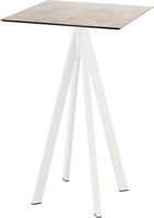 Infinity Statafel Wit Frame + Moonstone HPL 70x70 cm - Essentials 120051377
