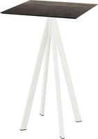 Infinity Statafel Wit Frame + Riverwashed Wood HPL 70x70 cm - Essentials 120051477