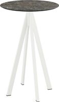 Infinity Statafel Wit Frame + Galaxy Marble HPL 70 cm - Essentials 120051570