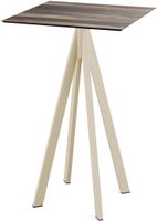 Infinity Statafel Zand Frame + Tropical Wood HPL 70x70 cm - Essentials 120061277