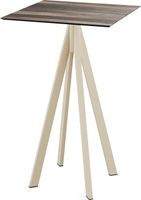 Infinity Statafel Zand Frame + Tropical Wood HPL 70x70 cm - Essentials 120061277