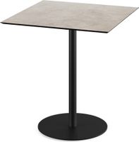 Urban Terrastafel Zwart Frame + Moonstone HPL 70x70 cm - Essentials 130011377