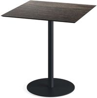 Urban Terrastafel Zwart Frame + Riverwashed Wood HPL 70x70 cm - Essentials 130011477
