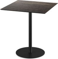 Urban Terrastafel Zwart Frame + Riverwashed Wood HPL 70x70 cm - Essentials 130011477