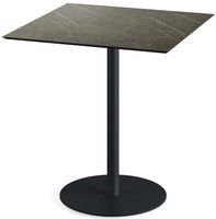Urban Terrastafel Zwart Frame + Midnight Marble HPL 70x70 cm - Essentials 130011677