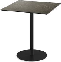 Urban Terrastafel Zwart Frame + Midnight Marble HPL 70x70 cm - Essentials 130011677