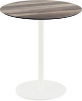 Urban Terrastafel Wit Frame + Tropical Wood HPL 70 cm - Essentials 130021270