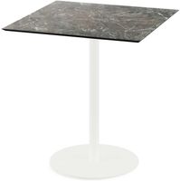 Urban Terrastafel Wit Frame + Galaxy Marble HPL 70x70 cm - Essentials 130021577