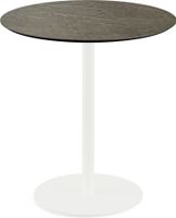 Urban Terrastafel Wit Frame + Midnight Marble HPL 70 cm - Essentials 130021670