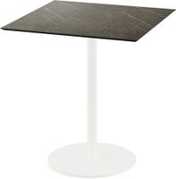 Urban Terrastafel Wit Frame + Midnight Marble HPL 70x70 cm - Essentials 130021677