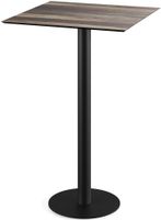 Urban Statafel Zwart Frame + Tropical Wood HPL 70x70 cm - Essentials 130041277